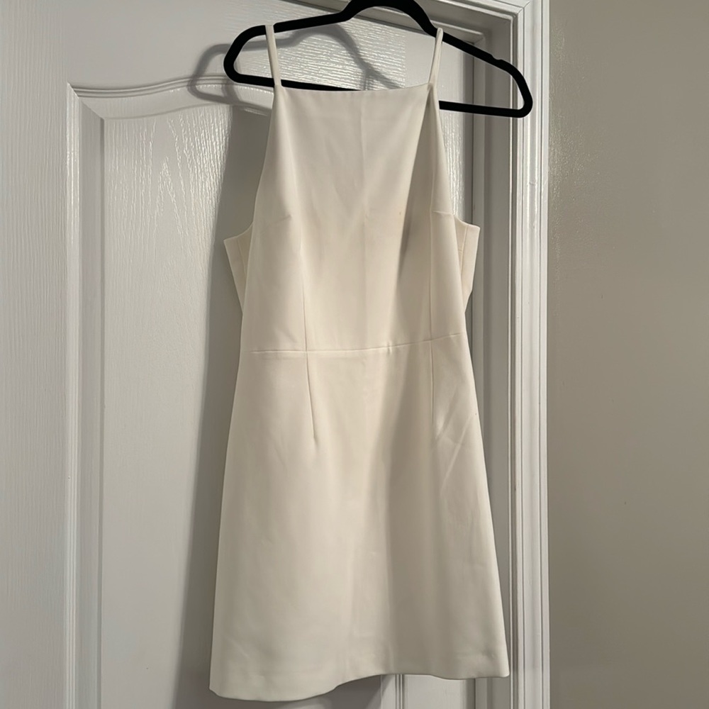 White mini dress